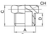 Male Hex Plug Threaded Fittings, Brass Pipe Fittings, Brass Hose Fittings, Brass Air Connector, Brass BSP Fittings